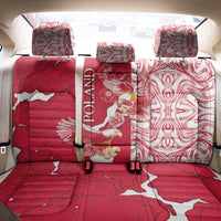 Poland Back Car Seat Cover Two White Eagles Fighting - Wonder Print Shop