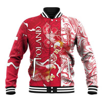 Personalized Poland Baseball Jacket Two White Eagles Fighting - Wonder Print Shop