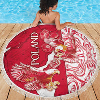 Poland Beach Blanket Two White Eagles Fighting - Wonder Print Shop