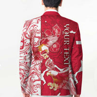 Personalized Poland Blazer Two White Eagles Fighting - Wonder Print Shop