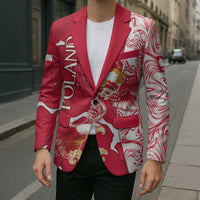 Personalized Poland Blazer Two White Eagles Fighting - Wonder Print Shop