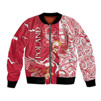 Personalized Poland Bomber Jacket Two White Eagles Fighting - Wonder Print Shop