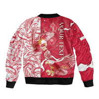 Personalized Poland Bomber Jacket Two White Eagles Fighting - Wonder Print Shop