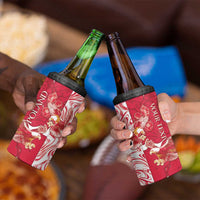 Personalized Poland 4 in 1 Can Cooler Tumbler Two White Eagles Fighting - Wonder Print Shop