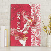 Poland Canvas Wall Art Two White Eagles Fighting - Wonder Print Shop