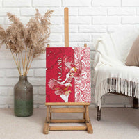 Poland Canvas Wall Art Two White Eagles Fighting - Wonder Print Shop