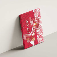 Poland Canvas Wall Art Two White Eagles Fighting - Wonder Print Shop