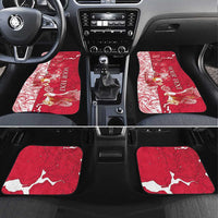 Poland Car Mats Two White Eagles Fighting - Wonder Print Shop