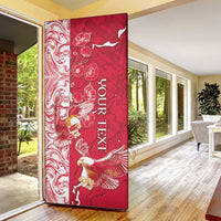 Poland Door Cover Two White Eagles Fighting - Wonder Print Shop