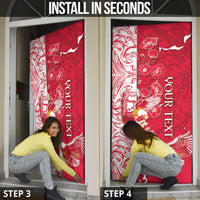 Poland Door Cover Two White Eagles Fighting - Wonder Print Shop