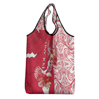 Poland Grocery Bag Two White Eagles Fighting - Wonder Print Shop
