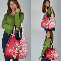 Poland Grocery Bag Two White Eagles Fighting - Wonder Print Shop