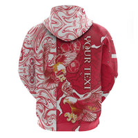 Personalized Poland Hoodie Two White Eagles Fighting - Wonder Print Shop