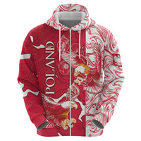 Personalized Poland Hoodie Two White Eagles Fighting - Wonder Print Shop