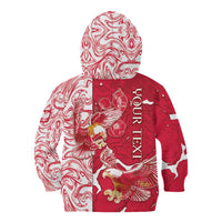 Personalized Poland Kid Hoodie Two White Eagles Fighting - Wonder Print Shop