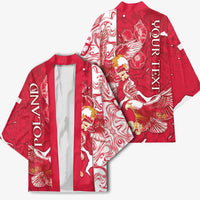 Personalized Poland Kimono Two White Eagles Fighting - Wonder Print Shop