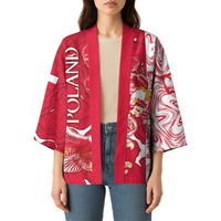 Personalized Poland Kimono Two White Eagles Fighting - Wonder Print Shop