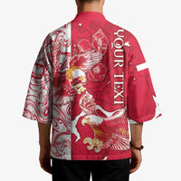 Personalized Poland Kimono Two White Eagles Fighting - Wonder Print Shop