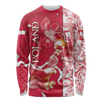 Personalized Poland Long Sleeve Shirt Two White Eagles Fighting - Wonder Print Shop