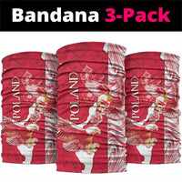 Poland Neck Gaiter Two White Eagles Fighting - Wonder Print Shop