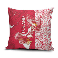 Poland Pillow Cover Two White Eagles Fighting - Wonder Print Shop
