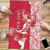 Poland Puzzle Two White Eagles Fighting - Wonder Print Shop