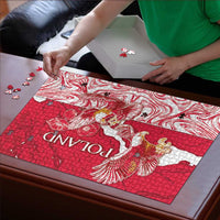 Poland Puzzle Two White Eagles Fighting - Wonder Print Shop