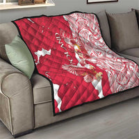 Poland Quilt Two White Eagles Fighting - Wonder Print Shop