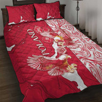 Poland Quilt Bed Set Two White Eagles Fighting - Wonder Print Shop