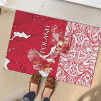 Poland Rubber Doormat Two White Eagles Fighting - Wonder Print Shop