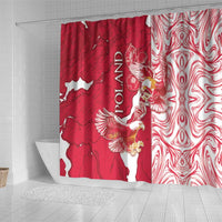 Poland Shower Curtain Two White Eagles Fighting - Wonder Print Shop