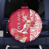 Poland Spare Tire Cover Two White Eagles Fighting - Wonder Print Shop