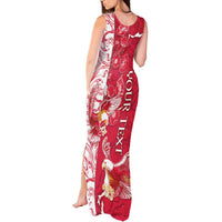 Personalized Poland Tank Maxi Dress Two White Eagles Fighting - Wonder Print Shop