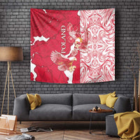 Poland Tapestry Two White Eagles Fighting - Wonder Print Shop