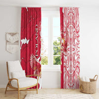 Poland Window Curtain Two White Eagles Fighting - Wonder Print Shop