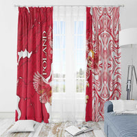 Poland Window Curtain Two White Eagles Fighting - Wonder Print Shop