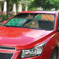 Ireland Christmas Auto Sun Shade Wren Boy With Shamrock Xmas Tree - Wonder Print Shop