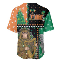 Ireland Christmas Baseball Jersey Wren Boy With Shamrock Xmas Tree - Wonder Print Shop