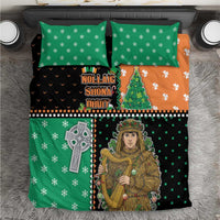 Ireland Christmas Bedding Set Wren Boy With Shamrock Xmas Tree - Wonder Print Shop