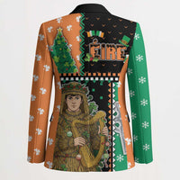 Ireland Christmas Blazer Wren Boy With Shamrock Xmas Tree - Wonder Print Shop