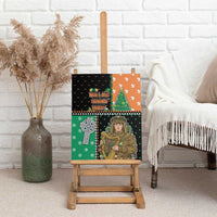 Ireland Christmas Canvas Wall Art Wren Boy With Shamrock Xmas Tree - Wonder Print Shop