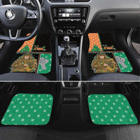 Ireland Christmas Car Mats Wren Boy With Shamrock Xmas Tree - Wonder Print Shop