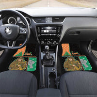 Ireland Christmas Car Mats Wren Boy With Shamrock Xmas Tree - Wonder Print Shop