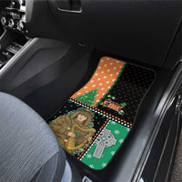 Ireland Christmas Car Mats Wren Boy With Shamrock Xmas Tree - Wonder Print Shop