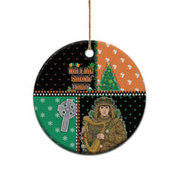 Ireland Christmas Ceramic Ornament Wren Boy With Shamrock Xmas Tree - Wonder Print Shop