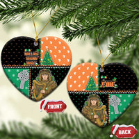 Ireland Christmas Ceramic Ornament Wren Boy With Shamrock Xmas Tree - Wonder Print Shop