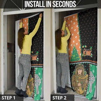 Ireland Christmas Door Cover Wren Boy With Shamrock Xmas Tree - Wonder Print Shop