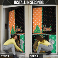 Ireland Christmas Door Cover Wren Boy With Shamrock Xmas Tree - Wonder Print Shop