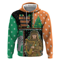 Ireland Christmas Hoodie Wren Boy With Shamrock Xmas Tree - Wonder Print Shop