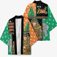 Ireland Christmas Kimono Wren Boy With Shamrock Xmas Tree - Wonder Print Shop